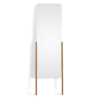 TDH Leaning Mirror in Walnut - Angle 1