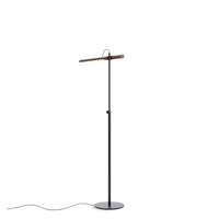 Type A Task Floor Lamp in Walnut / Oblivion - Angle 7