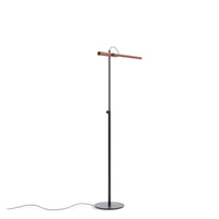 Type A Task Floor Lamp in Walnut / Oblivion - Angle 5