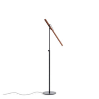 Type A Task Floor Lamp in Walnut / Oblivion - Angle 3
