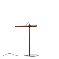 Type A Task Table Lamp in Walnut / Oblivion - Angle 6
