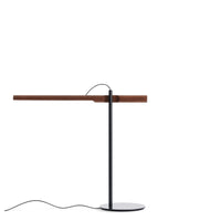 Type A Task Table Lamp in Walnut / Oblivion - Angle 7