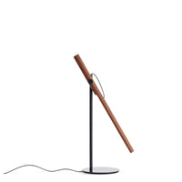 Type A Task Table Lamp in Walnut / Oblivion - Angle 2