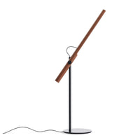 Type A Task Table Lamp in Walnut / Oblivion - Angle 3
