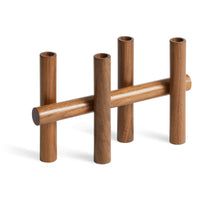 Tally Candelabra in Walnut - Angle 4