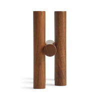 Tally Candelabra in Walnut - Angle 5