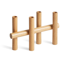 Tally Candelabra in White Oak - Angle 4