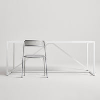 Trim Chair in Silver - Angle 2
