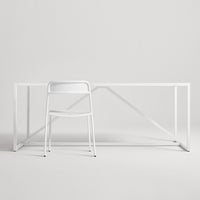 Trim Chair in White - Angle 2
