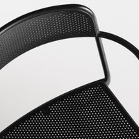 Trim Armchair in Black - Angle 10