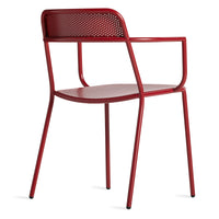 Trim Armchair in Carmine - Angle 5