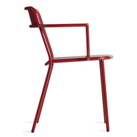 Trim Armchair in Carmine - Angle 4