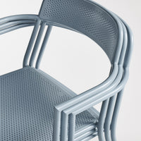 Trim Armchair in Grey Blue - Angle 9