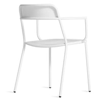 Trim Armchair in White - Angle 5