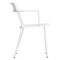 Trim Armchair in White - Angle 4