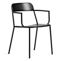 Trim Armchair in Black - Angle 1