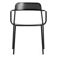 Trim Armchair in Black - Angle 3