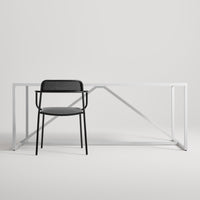 Trim Armchair in Black - Angle 7