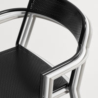 Trim Armchair in Black - Angle 9