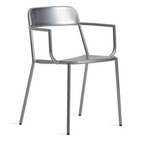 Trim Armchair in Silver - Angle 1