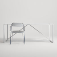 Trim Armchair in Silver - Angle 7