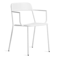 Trim Armchair in White - Angle 1