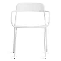 Trim Armchair in White - Angle 3