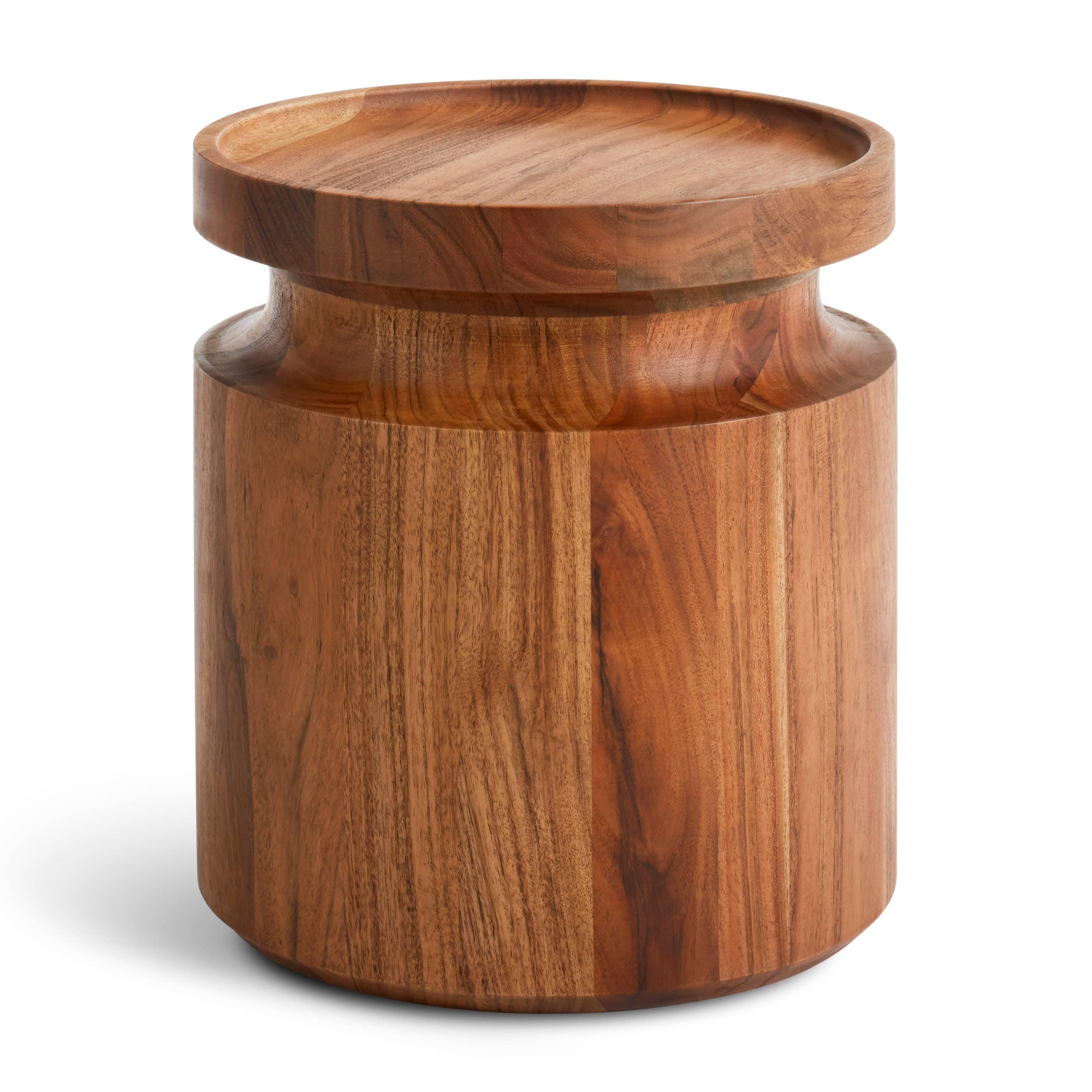 栃の木sidetable Turn Low Side Table | Blu Dot