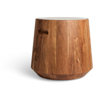 Turn Stool - Felt Tops in Heathered Off White - Angle 2