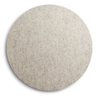 Turn Stool - Felt Tops in Heathered Off White - Angle 1