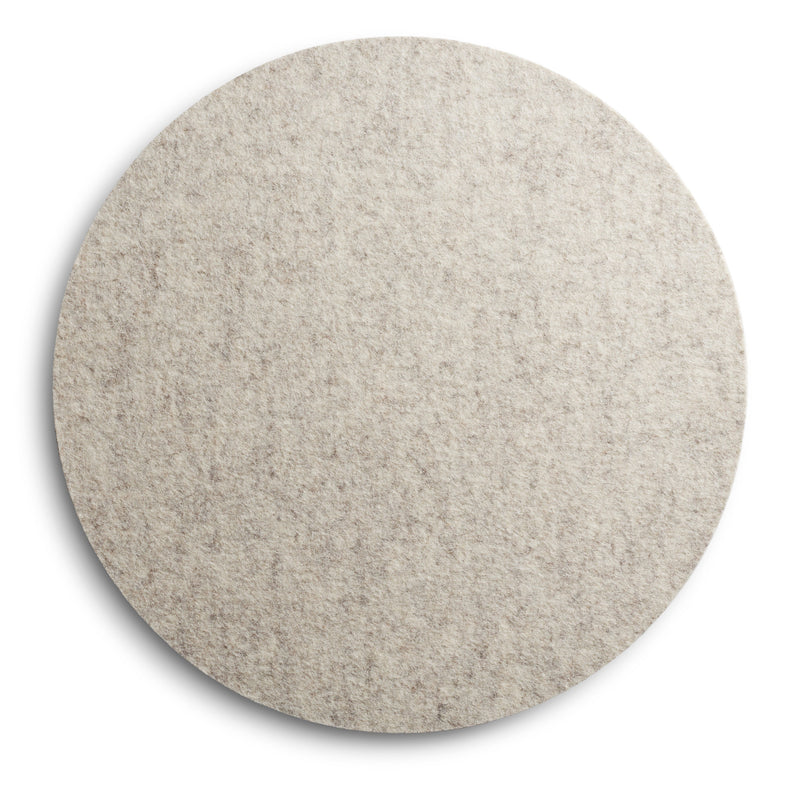Turn Stool - Felt Tops in Heathered Off White - Angle 1