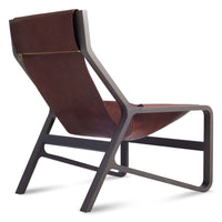 Toro Lounge Chair in Chocolate - Angle 4
