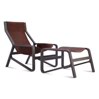 Toro Lounge Chair in Chocolate - Angle 6