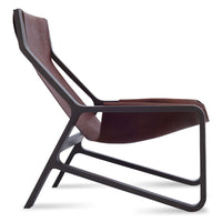 Toro Lounge Chair in Chocolate - Angle 1