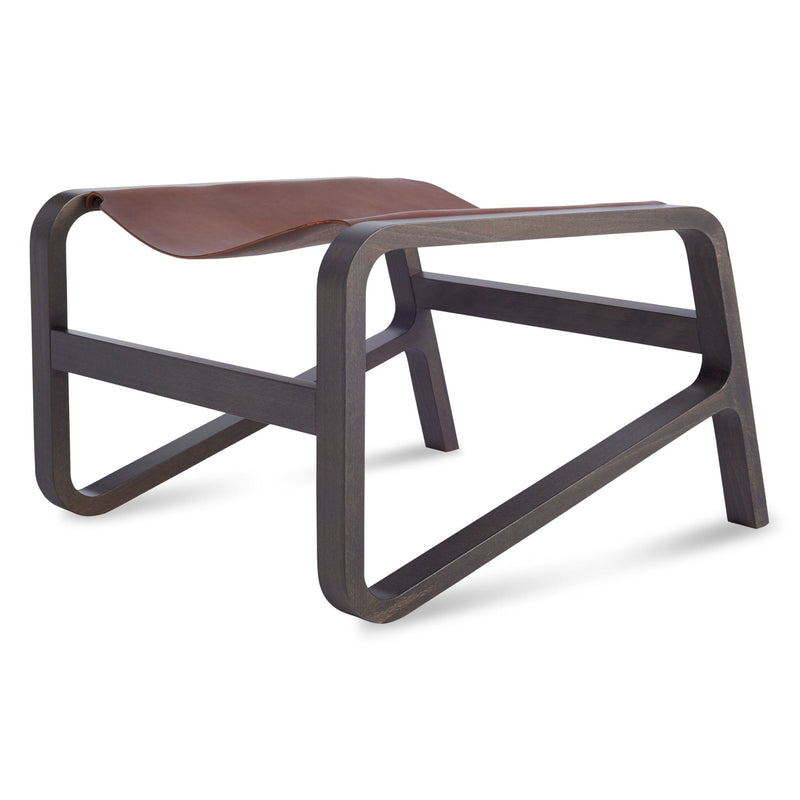 Toro Ottoman in Chocolate - Angle 2