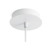 Trace 3 Pendant Light in White - Angle 2