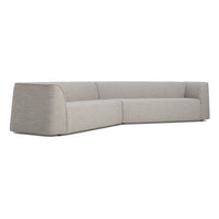 Thataway Angled Sectional Sofa in Tait Charcoal - Angle 1