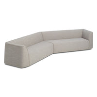 Thataway Angled Sectional Sofa in Tait Charcoal - Angle 2