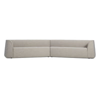 Thataway Angled Sectional Sofa in Tait Charcoal - Angle 4
