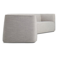Thataway Angled Sectional Sofa in Tait Charcoal - Angle 5