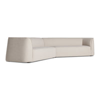 Thataway Angled Sectional Sofa en Maharam Mantle in Future - ángulo 1
