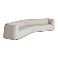 Thataway Angled Sectional Sofa en Maharam Mantle in Future - ángulo 2