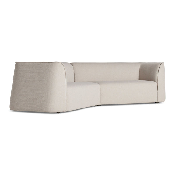 Thataway Small Angled Sectional Sofa in Maharam Mantle in Future - Angle 1