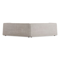 Thataway Small Angled Sectional Sofa in Tait Charcoal - Angle 8