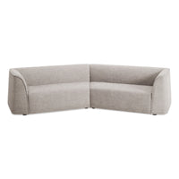 Thataway Small Angled Sectional Sofa in Tait Charcoal - Angle 3