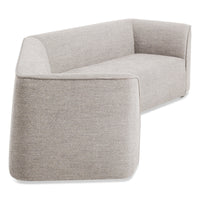 Thataway Small Angled Sectional Sofa in Tait Charcoal - Angle 6