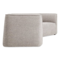 Thataway Small Angled Sectional Sofa in Tait Charcoal - Angle 5