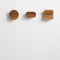 Uphold Square Hook in Walnut - Angle 6
