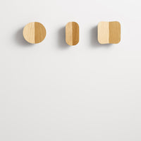 Uphold Capsule Hook in White Oak - Angle 7