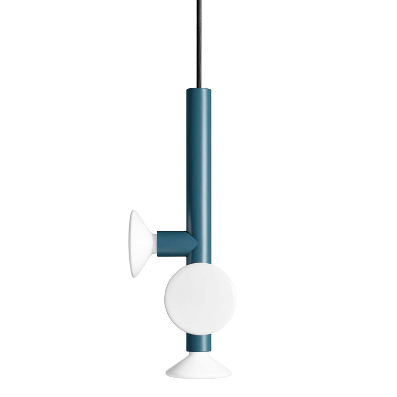 Ultra 3 Pendant Light in Space Blue - Angle 1